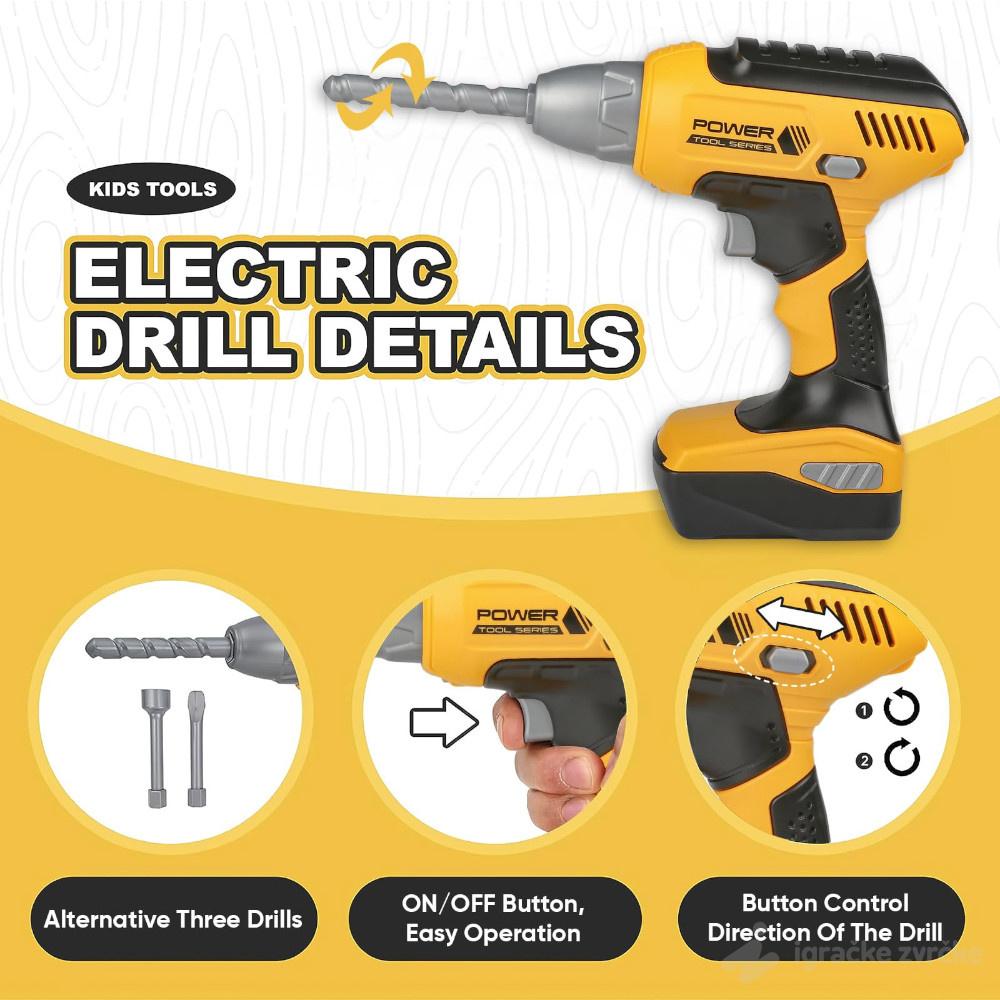 Alat set Bušilica POWER TOOLS