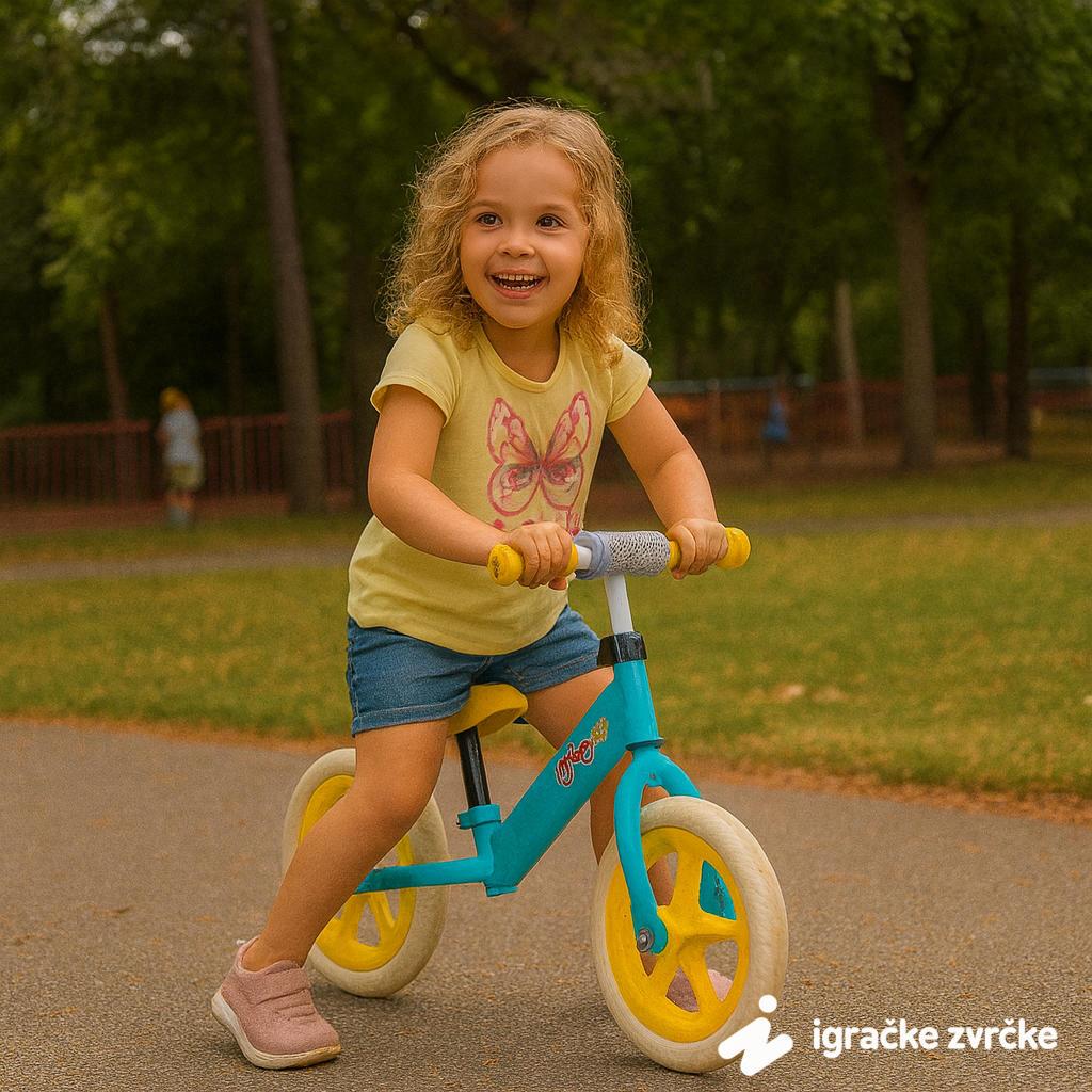 Balans bicikl Točkonja plavo-žuti (80cm)