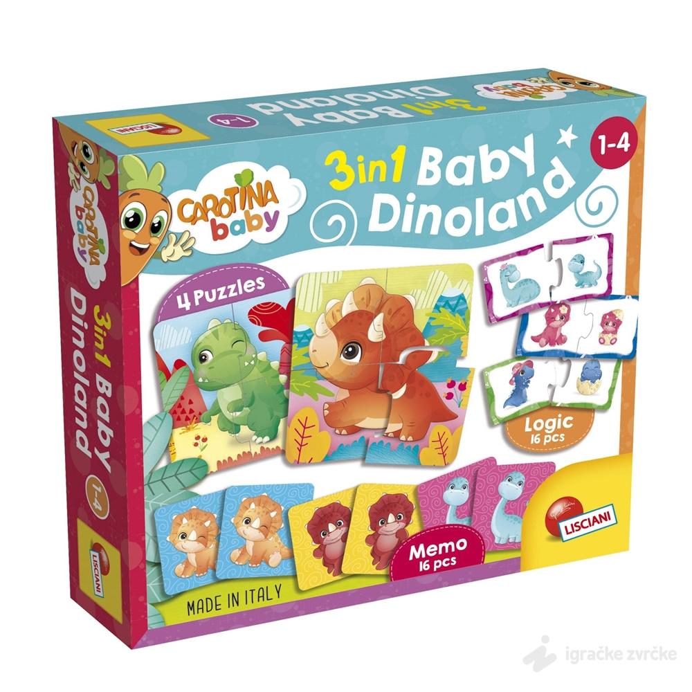 Carotina Edukativna Slagalica Baby DINO 3D