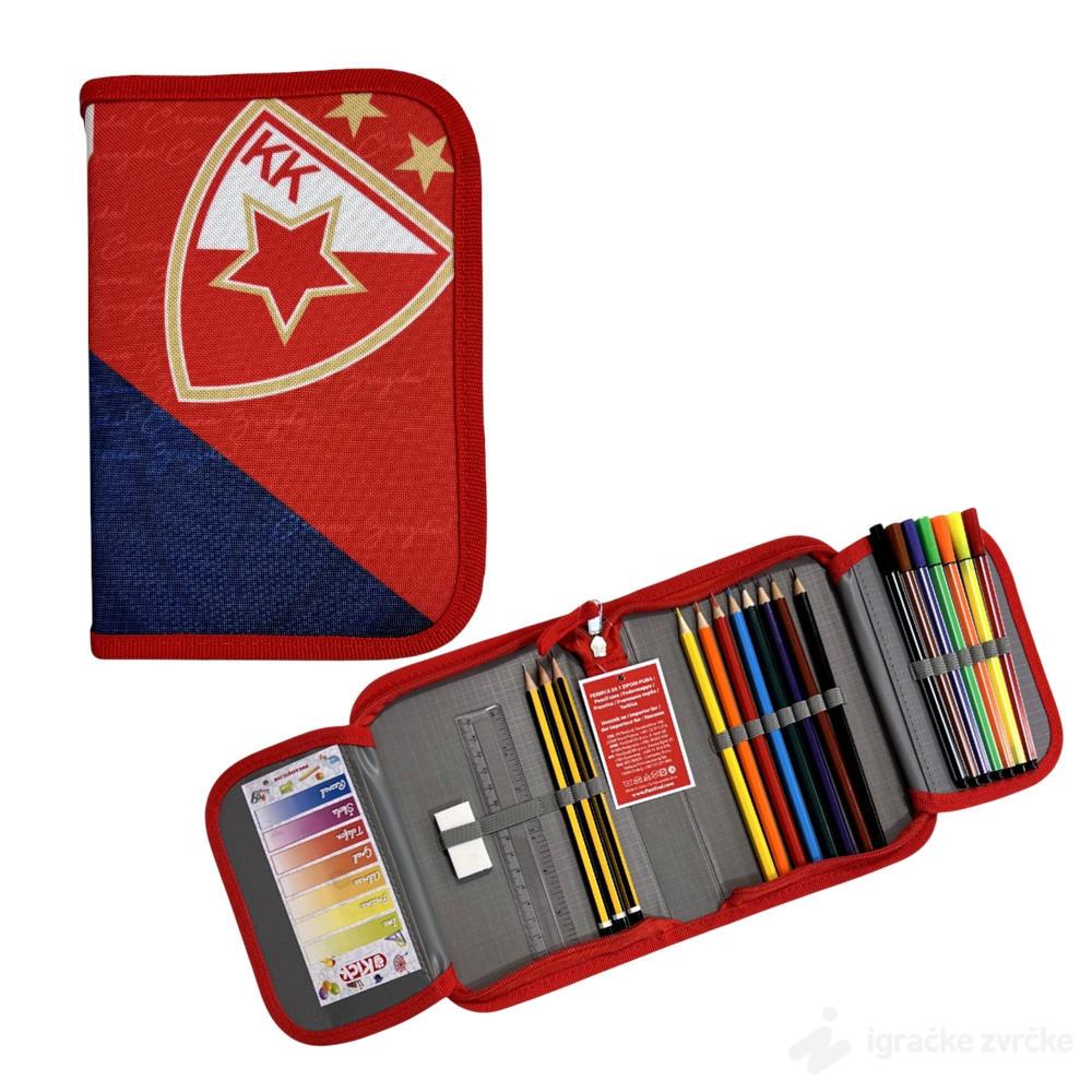 CRVENA ZVEZDA Pernica sa olovkama i bojicama
