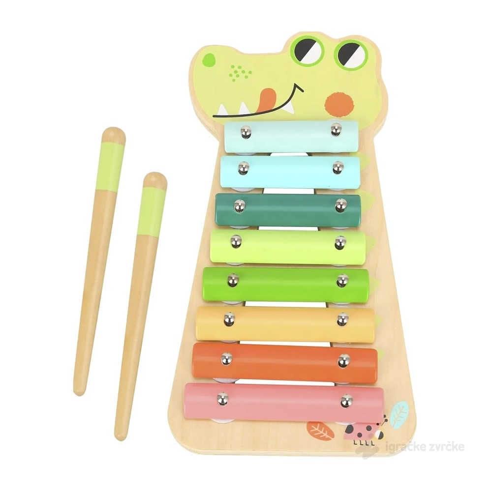 Tooky Toy Drveni Ksilofon za decu KROKI