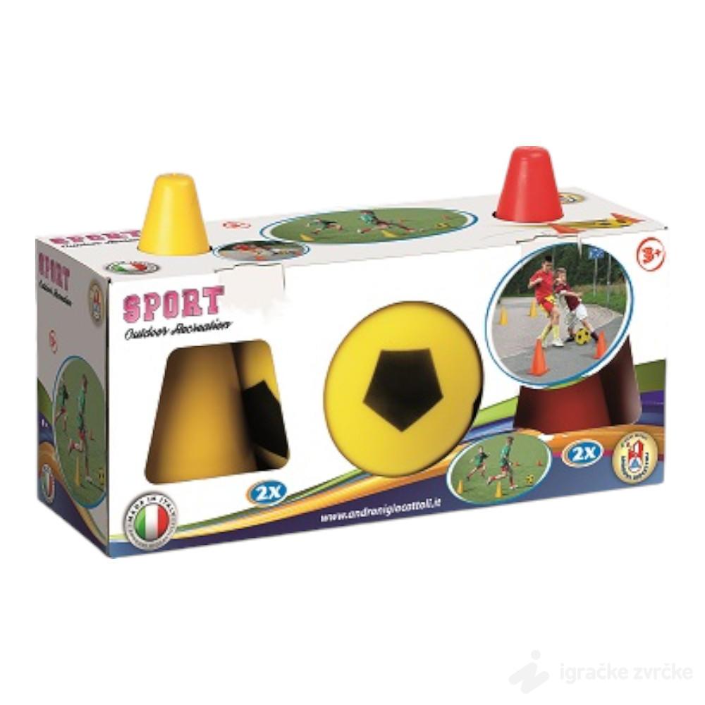 Fudbal set sa čunjevima + lopta