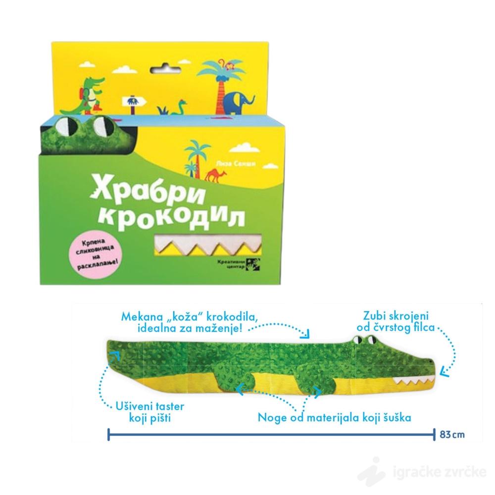 HRABRI KROKODIL - Krpena slikovnica za decu