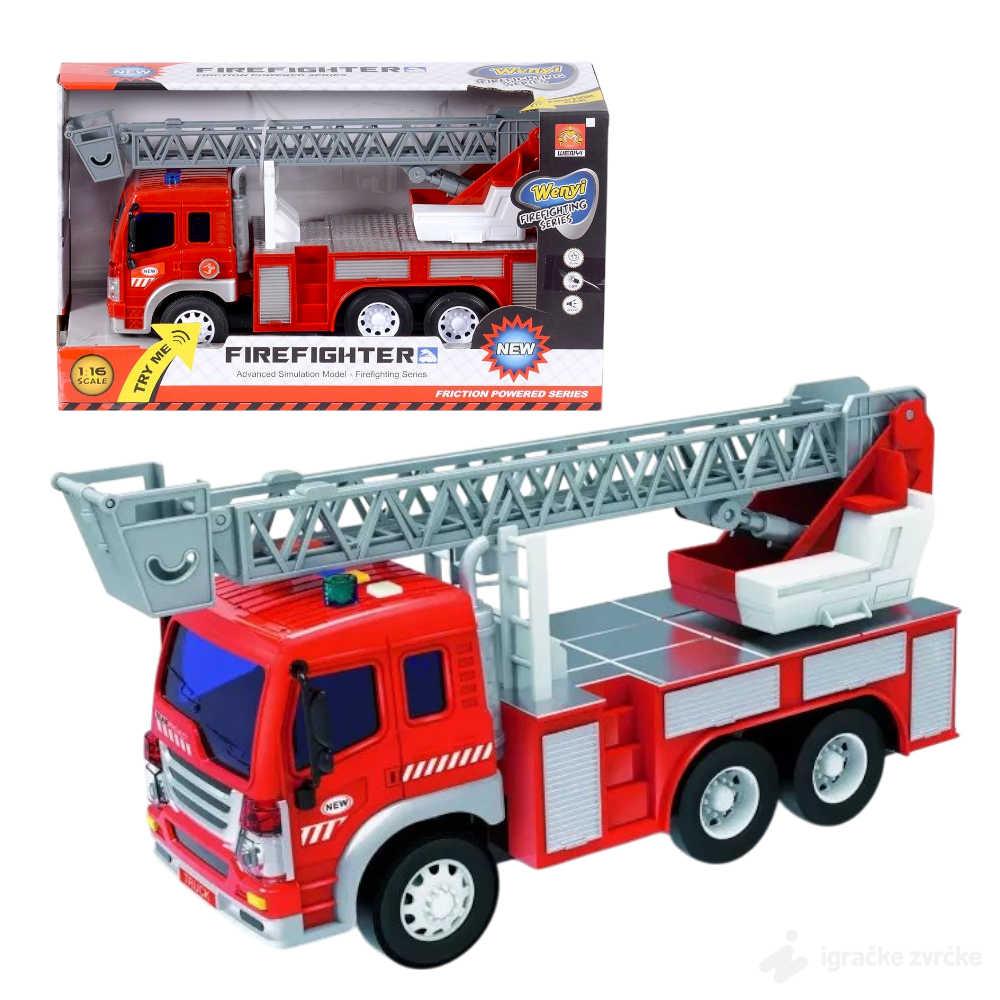 Kamion Vatrogasac sa zvukom i svetlom 1:16