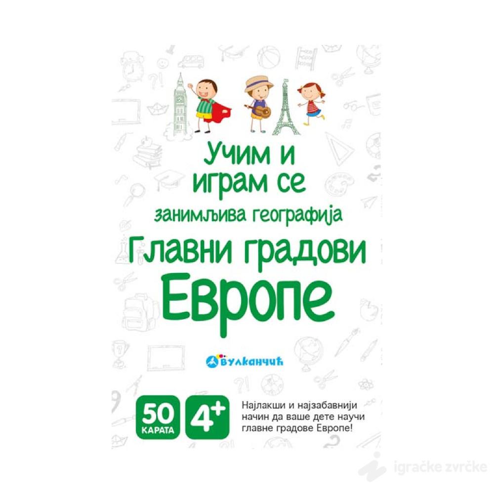 Kartice za decu - Glavni gradovi Evrope