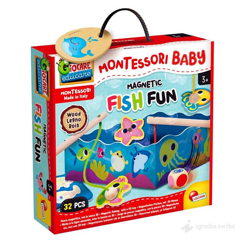 Montesori Drvena edukativna igra PECANJE