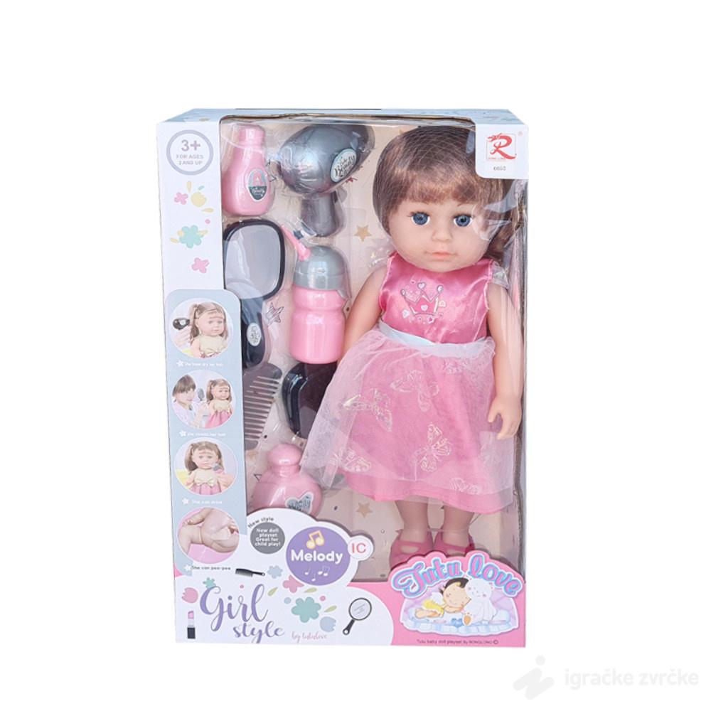 Muzička Lutka sa frizerskim setom