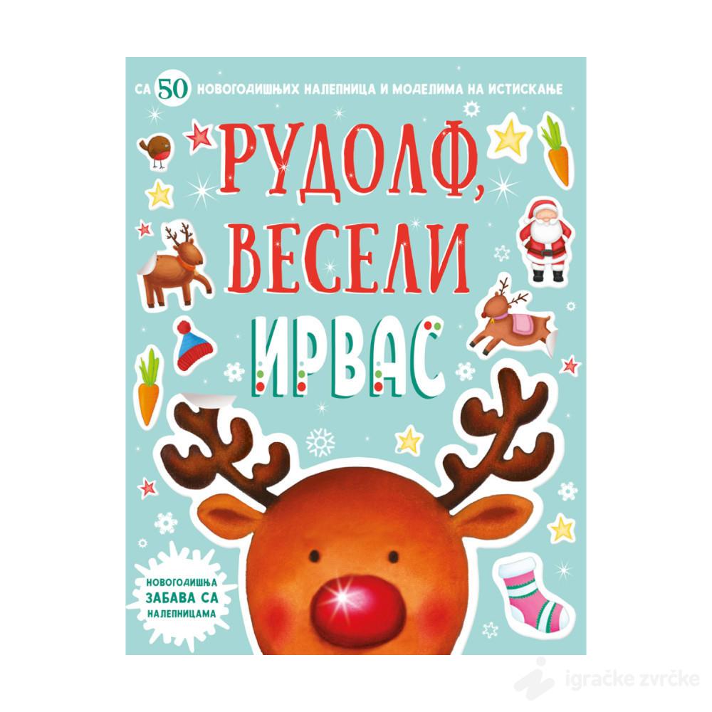 Novogodišnja knjiga sa nalepnicama: Rudolf - Veseli irvas