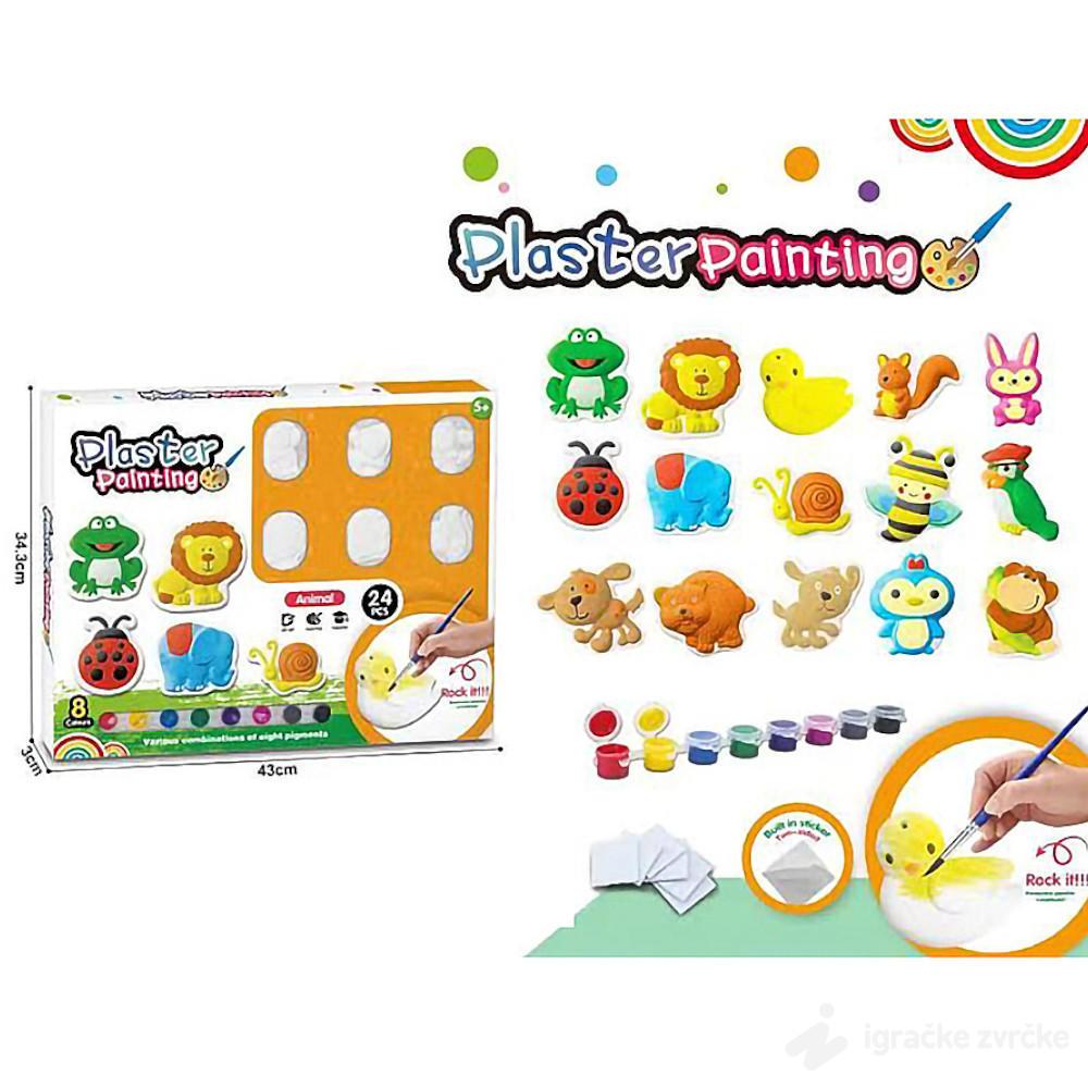 OBOJ ŽIVOTINJE Set sa figurama