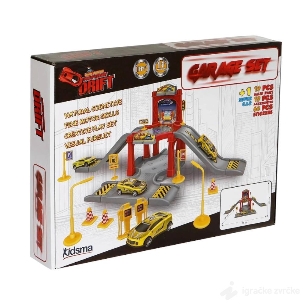 Parking garaža sa stikerima DRIFT