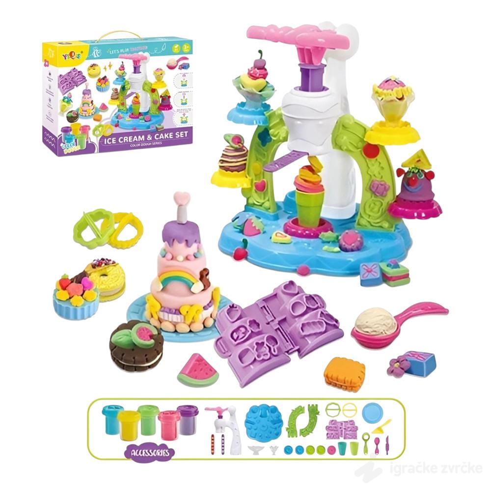 Plastelin set veliki SLADOLED MAŠINA