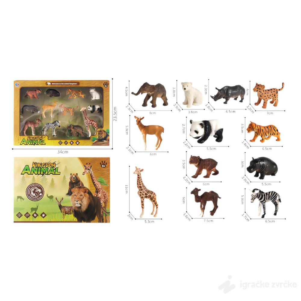 Set divljih životinja 12u1 KINGDOM