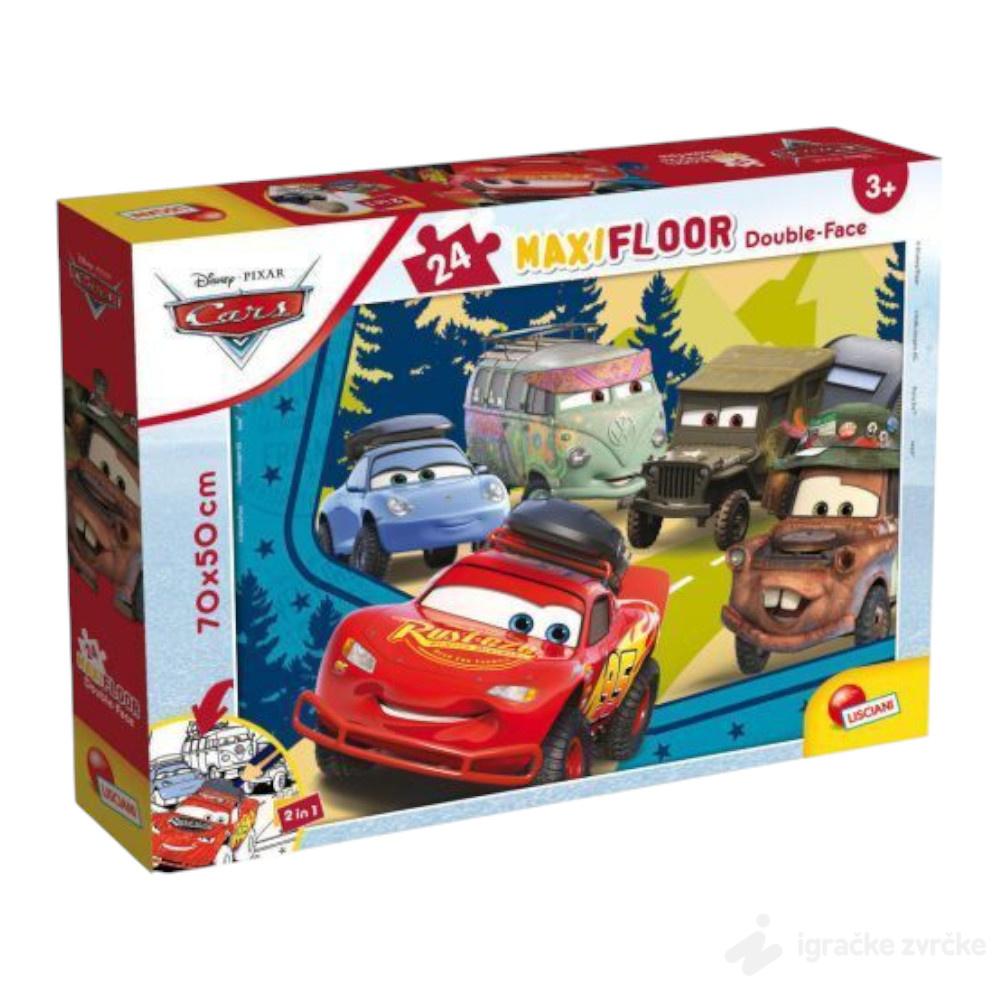 Slagalica Cars 2u1 MAXI (24pcs) Lisciani