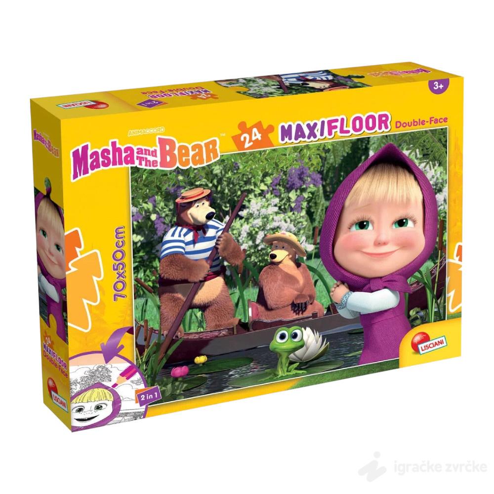 Slagalica Maša i meda 2u1 MAXI (24pcs) Lisciani