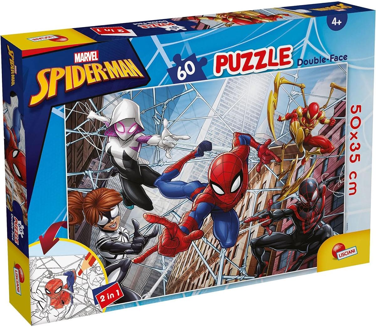 Slagalica Spajdermen 2u1 (60pcs) Lisciani