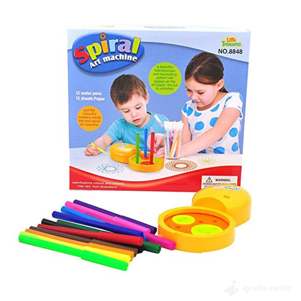 Maštovite spirale  za Crtanje - Putovanje kroz Svet Boja i Oblika