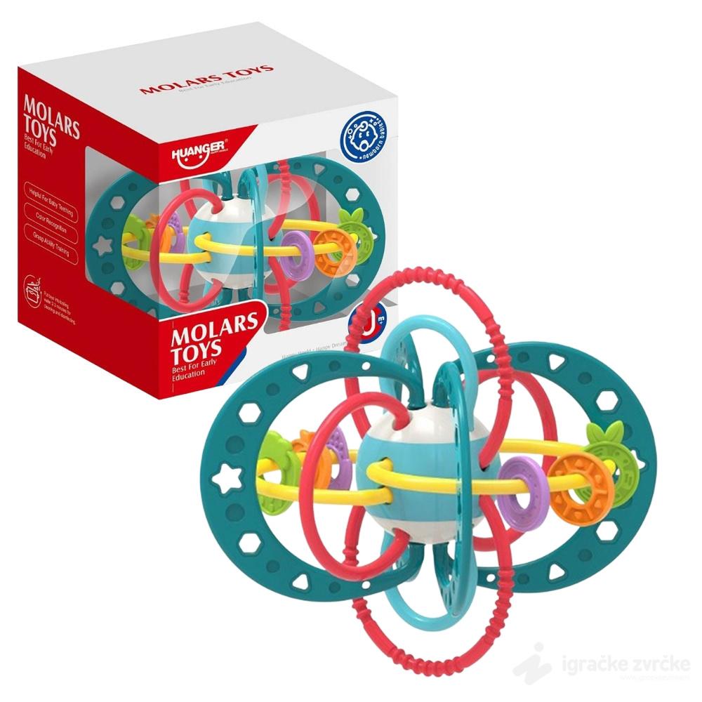 Taktilna igračka sa prstenovima ZVEZDA