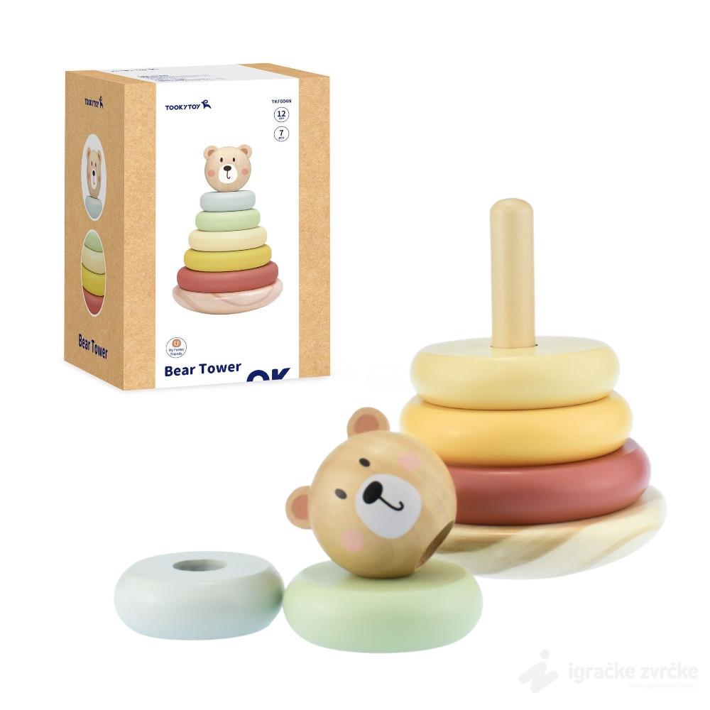 Tooky Toy Drveni obruči MEDA