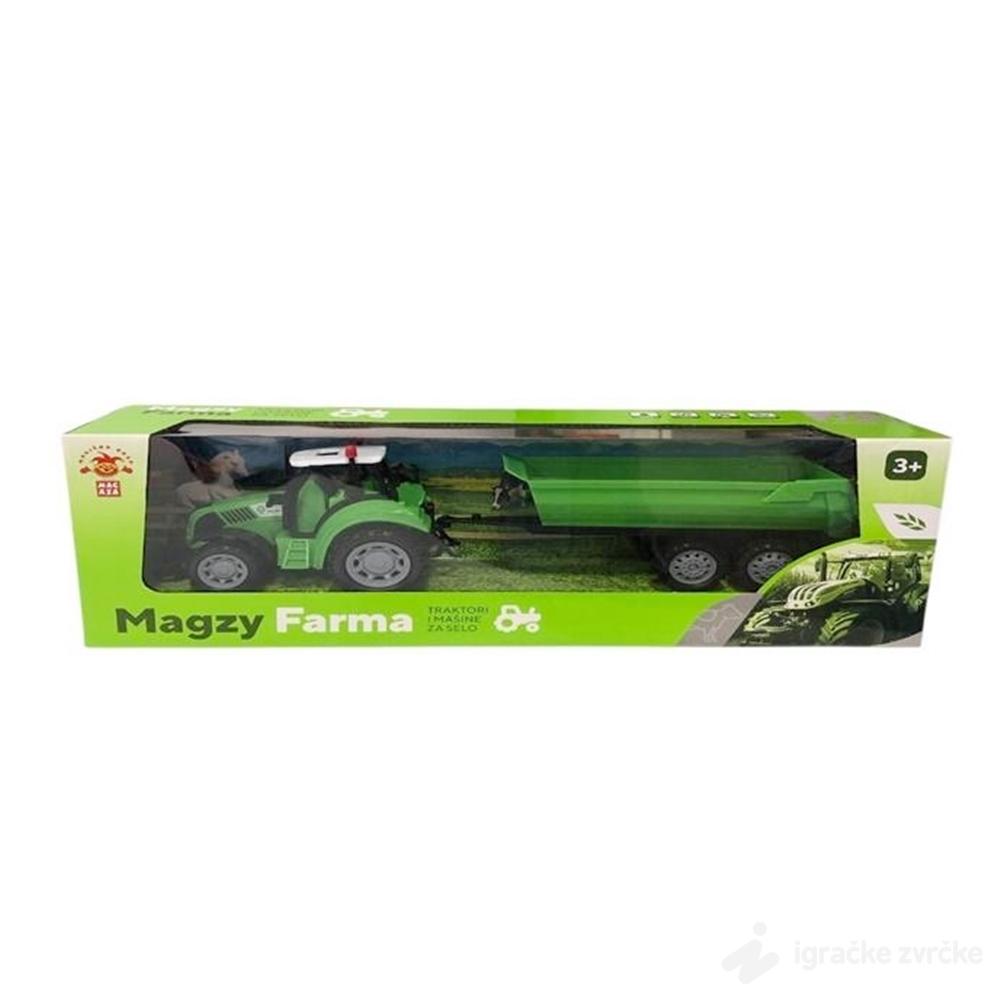 Traktor igračka sa prikolicom-kiper