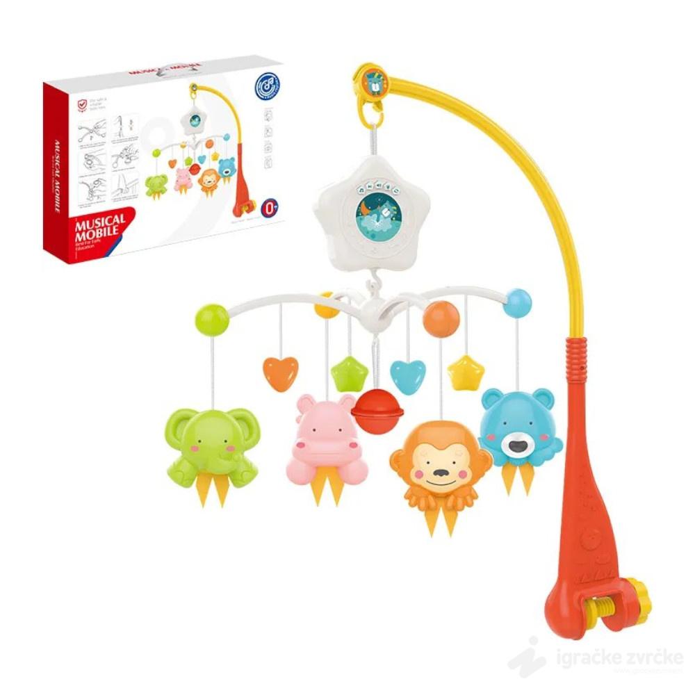 Vrteška za krevetac sa projektorom HUANGER